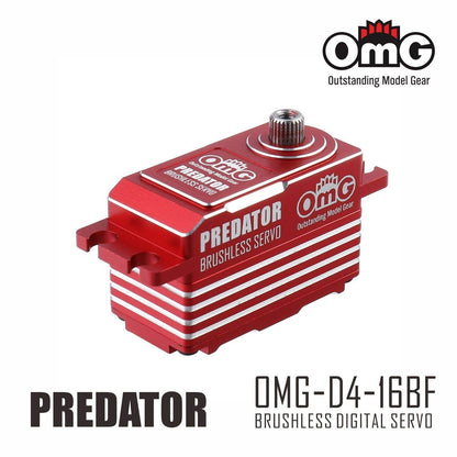 OMG PREDATOR Low Profile High Torque Brushless Metal Servo for High Performance RC Vehicles