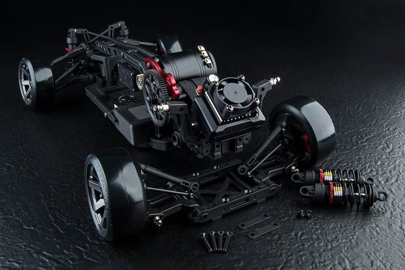 MST RMX 4 RTR chassis detail hydraulic dampers
