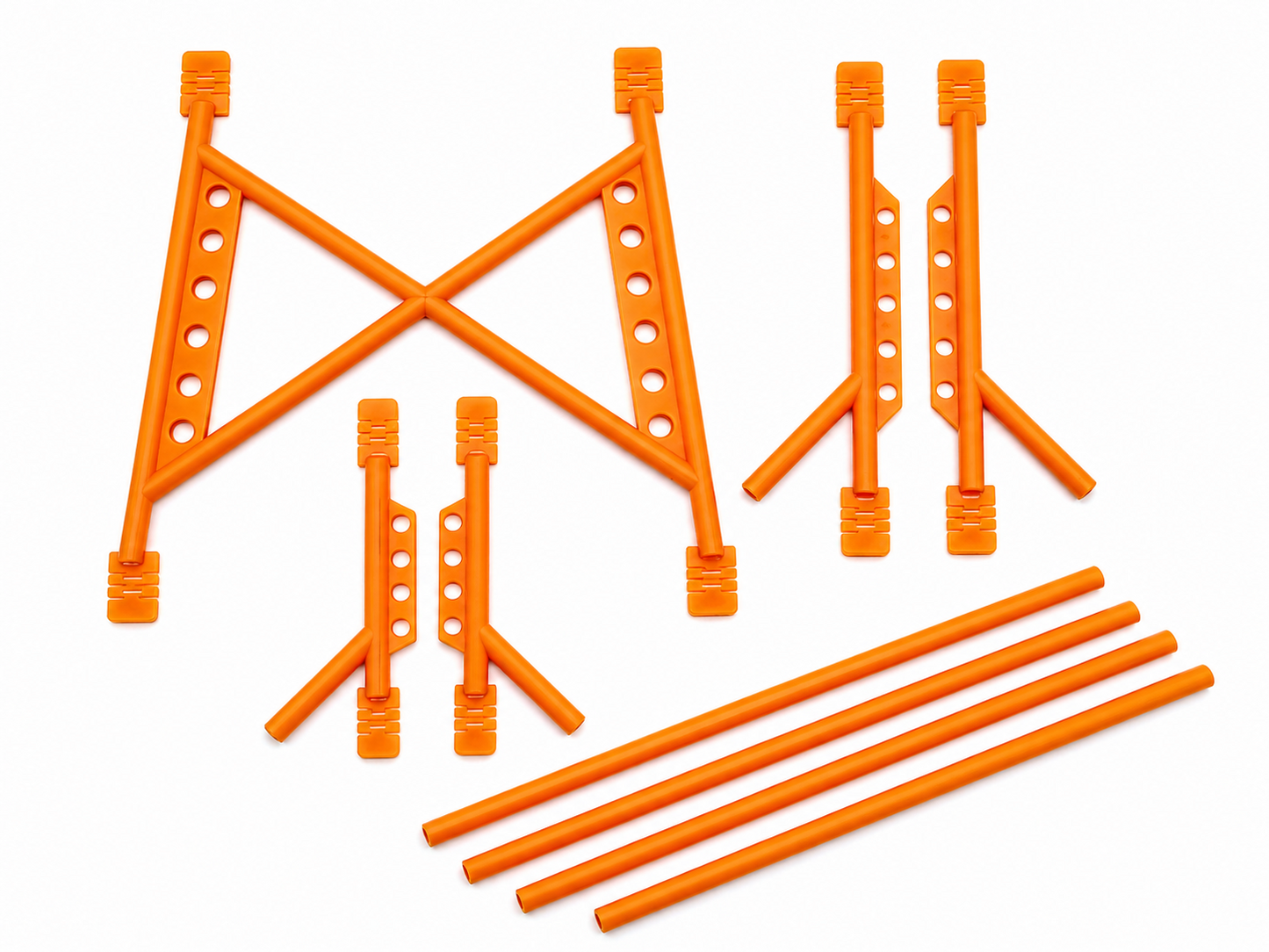 RC Body Shell Roll Cage 1/10 Scale - Orange