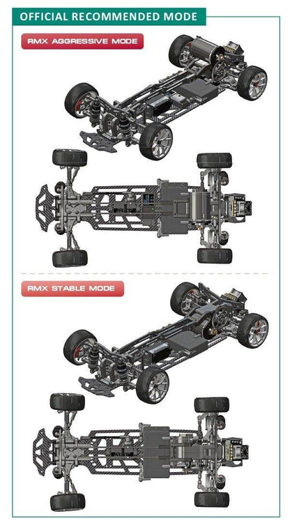 MST RMX 2.5 Carbon Chassis Deck Set 210676 - Lightweight