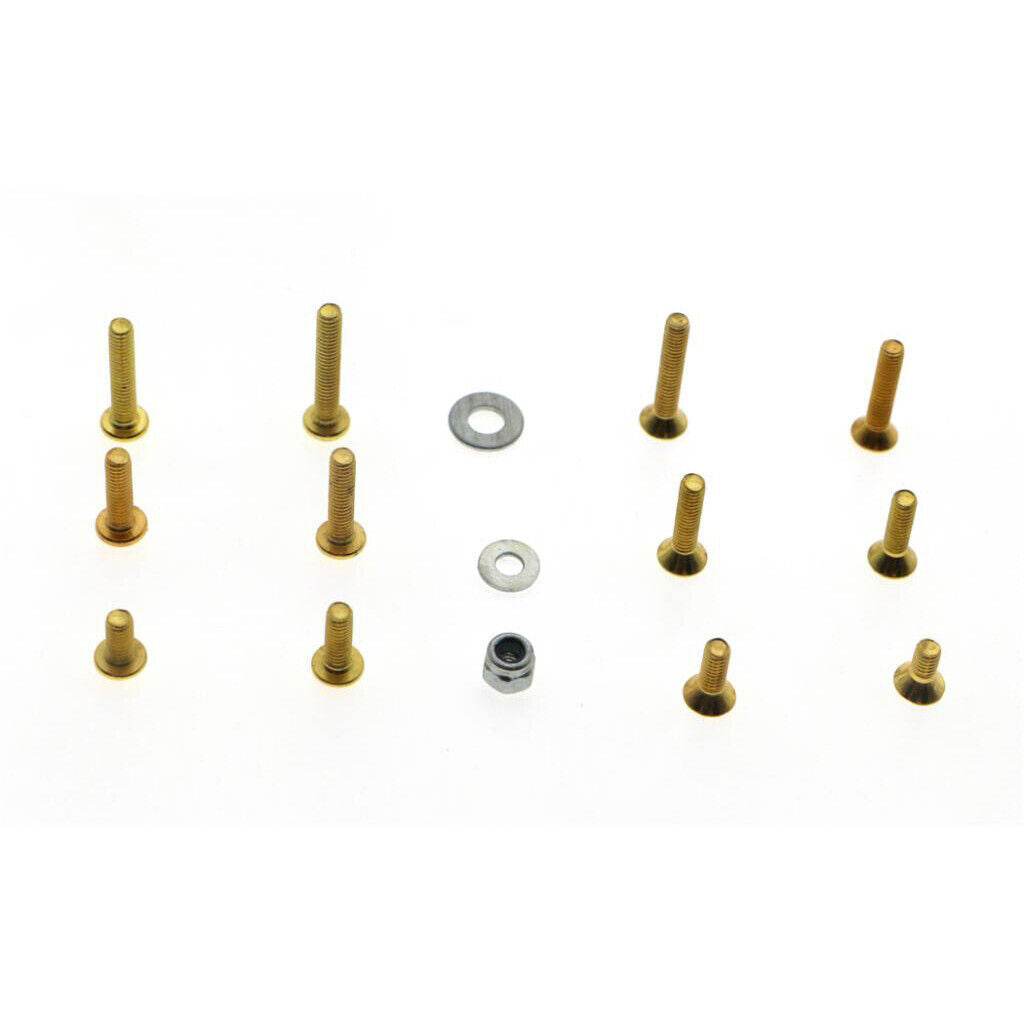 330-piece gold-plated M3 metric screw kit for RC car builds