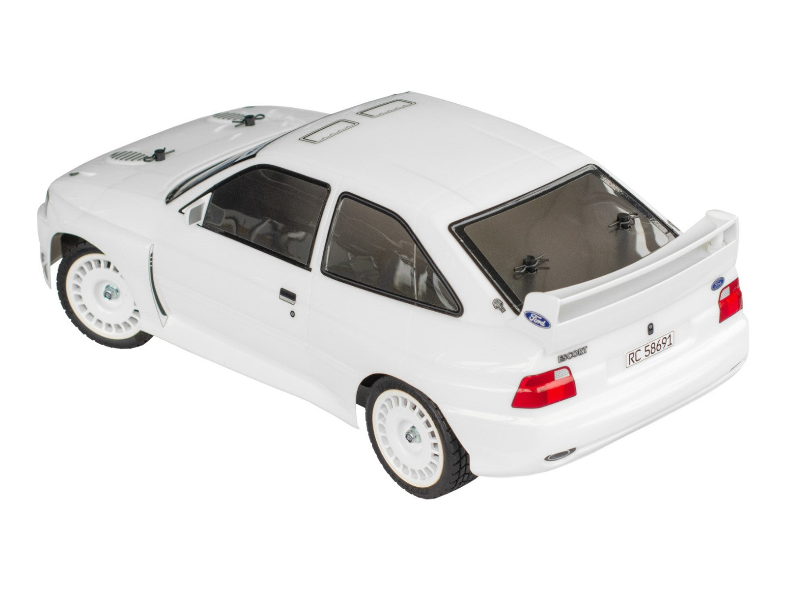 RC rally car Ford Escort Cosworth model kit