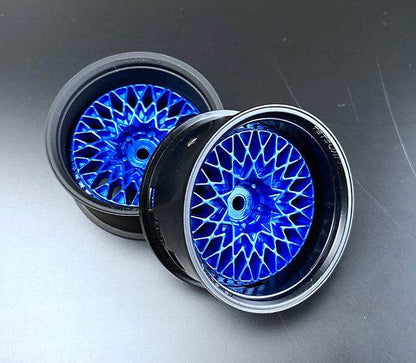 Tetsujin 1/10 Gran Seeker Style Wheel Set with adjustable offsets (5mm, 8mm, 11mm) for RC drift cars TT-8131