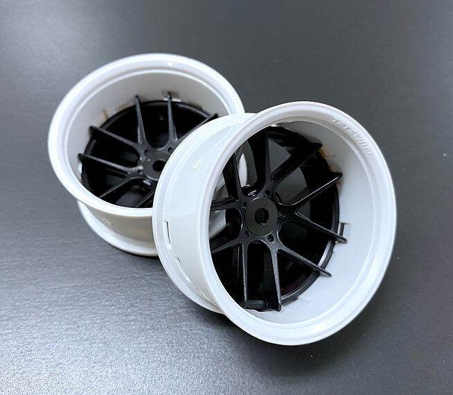 Tetsujin 1/10 Jasmine Style Wheel Set with adjustable offsets (3mm, 6mm, 9mm) for RC drift cars TT-7660