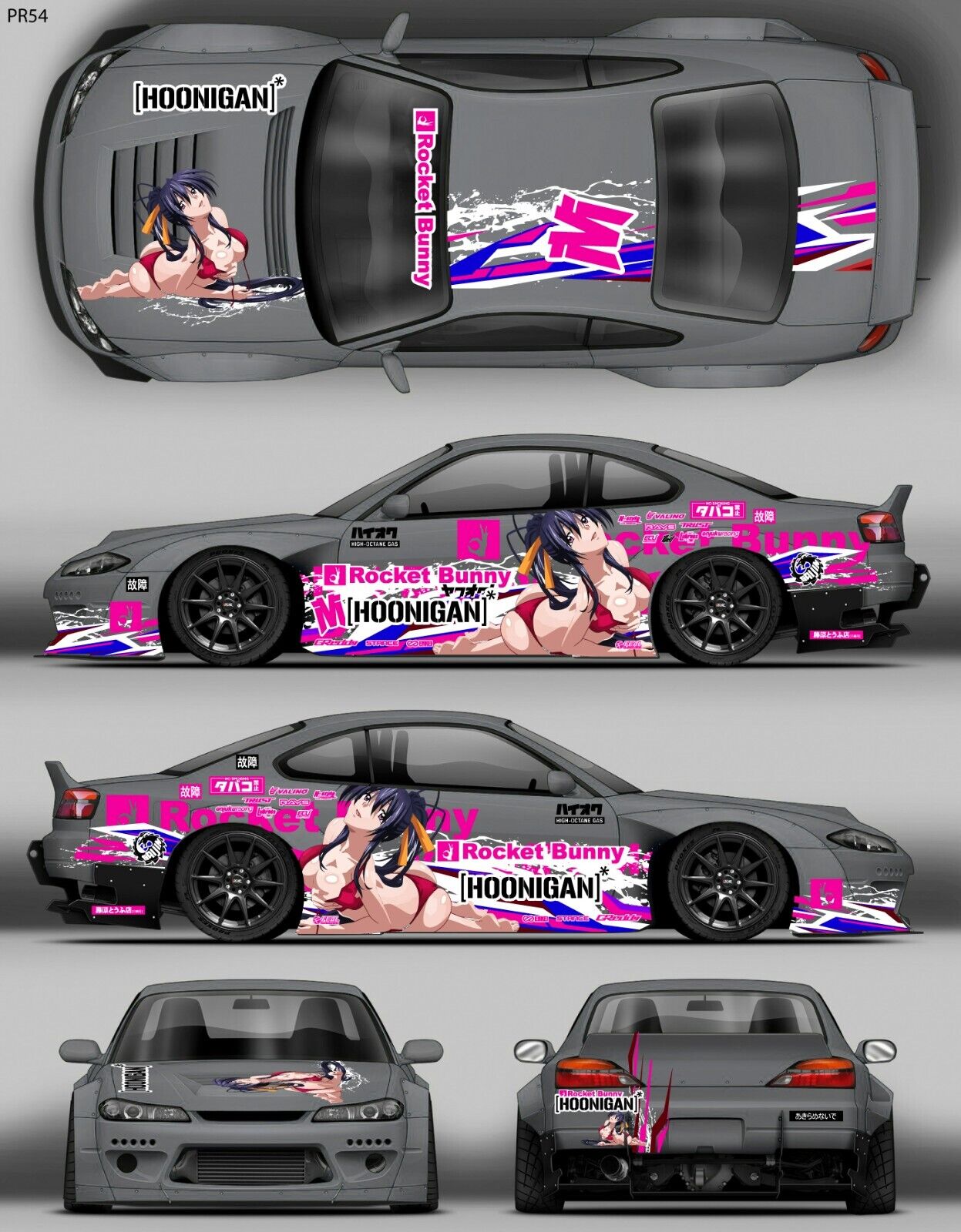 RC Car Livery Sticker Set - 1/10 Drift Body Decals (60 Designs)