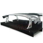 1/10 RC Drift Car Spoiler Deck & Spoiler Mounts, Carbon Style - Yokomo - Tamiya
