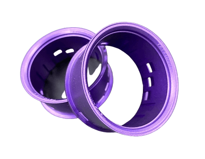 Tetsujin 1/10 scale RC wheel outer rim set, available in various colours, 2-piece configuration - purple