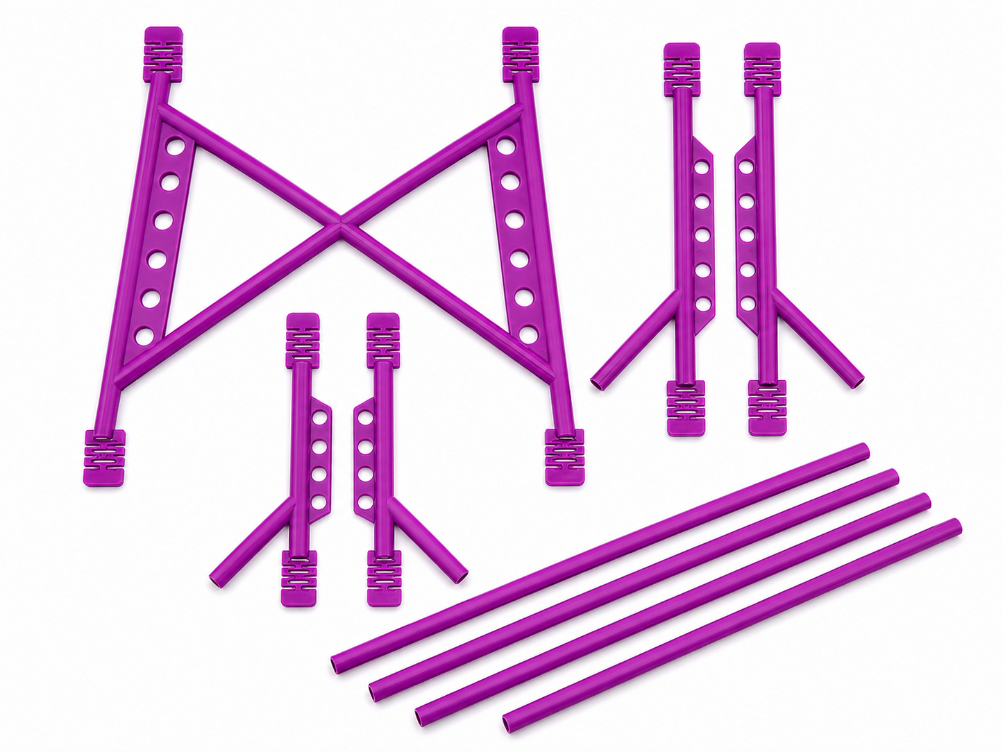 RC Body Shell Roll Cage 1/10 Scale - Purple