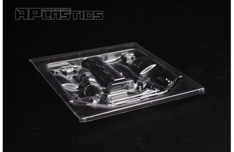 1:10 RC Toyota 2JZ Body Shell Engine Bay, Clear Unpainted, Aplastics - UK