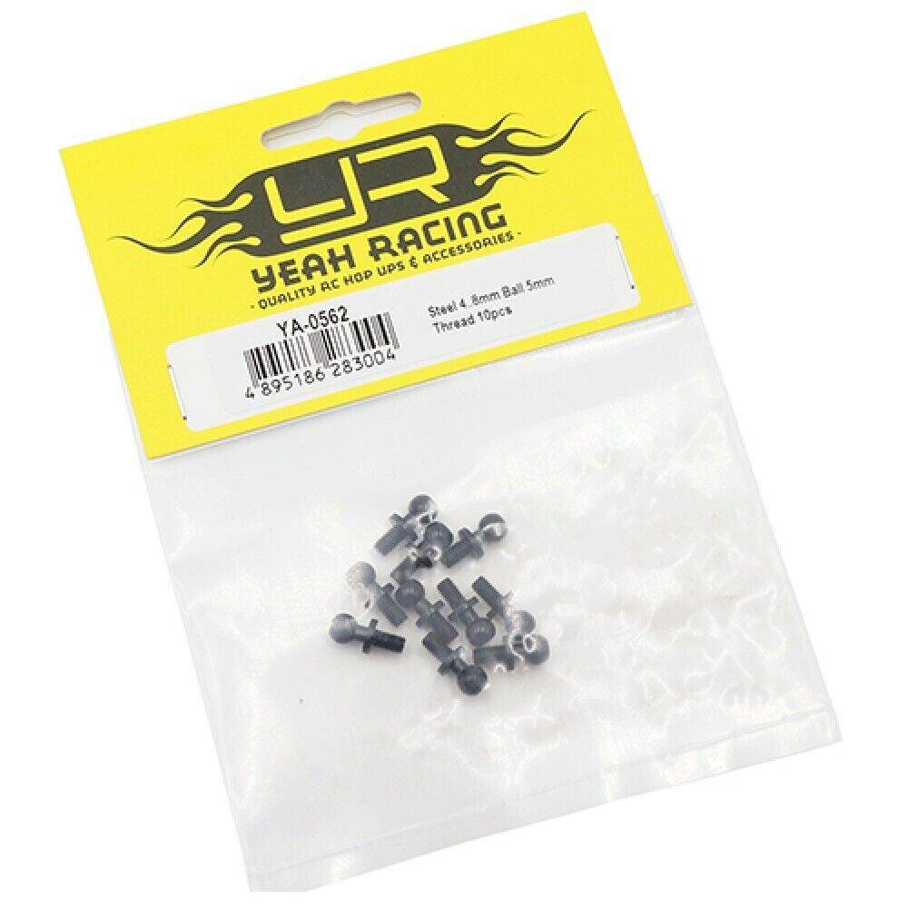 rc car 4.8mm ball stud end set yeah racing ya-0562