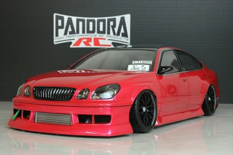 pandora toyota aristo bn sports rc bodyshell unpainted 1-10 scale front view