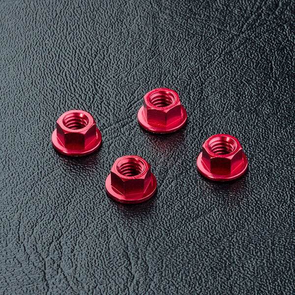 MST M4 RC Wheel Nut Set - 5.5mm Aluminium (Various Colours) Red #820001R