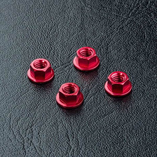 MST M4 RC Wheel Nut Set - 5.5mm Aluminium (Various Colours) Red #820001R