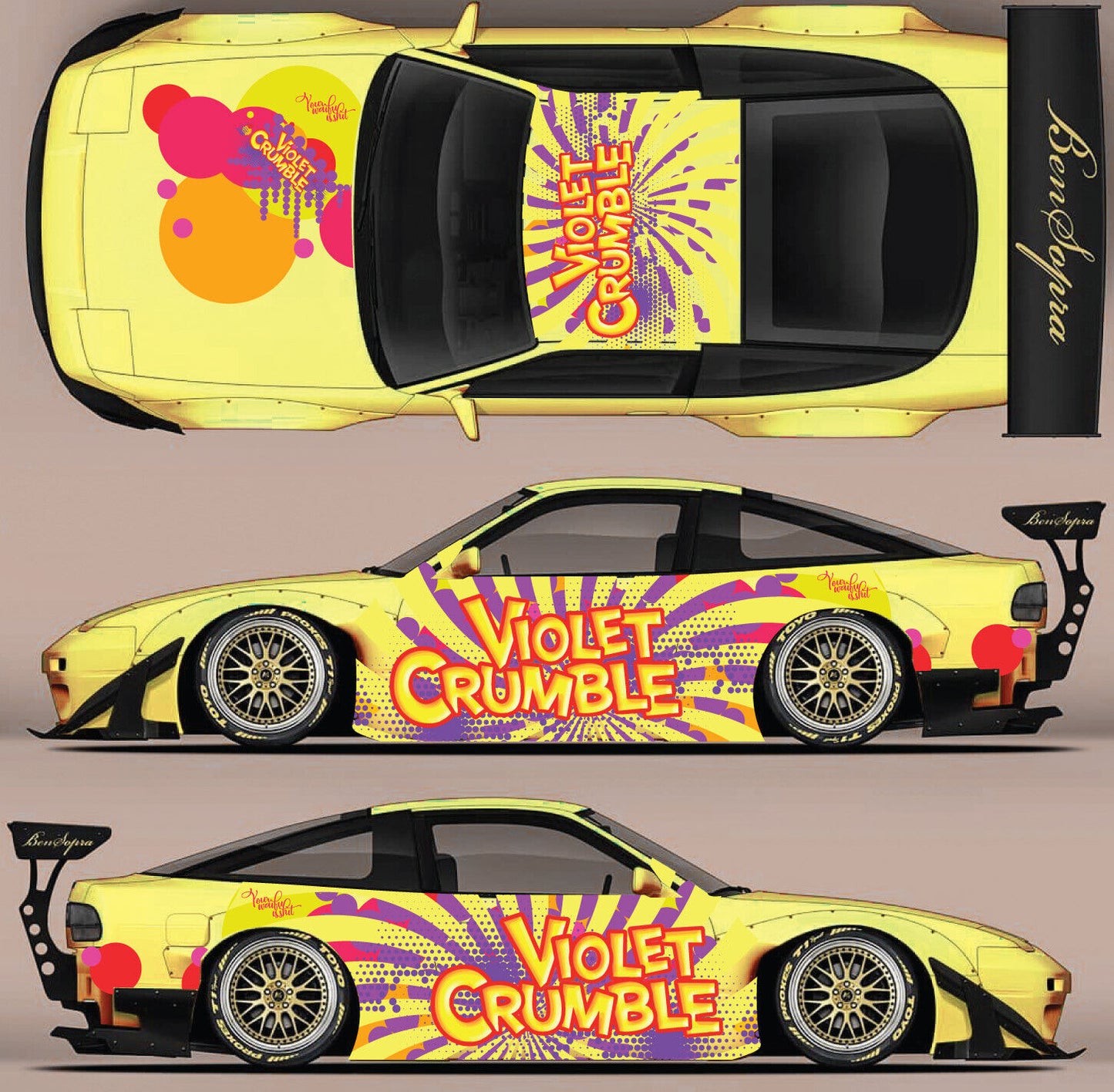 SticklabelRC 1:10 RC Car Body Shell Livery, Decal Sticker Graphics Set - 60+ Designs