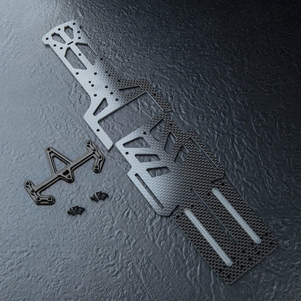 MST RMX4 Lower Chassis Deck Carbon Adjustable 257-275mm - 210737BK