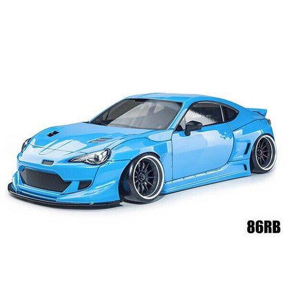 Close-up of MST Toyota GT86 Rocket Bunny 1/10 Clear Body Shell #720019
