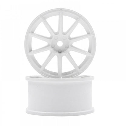 Overdose 1/10 RC Drift Wheels Gram Lights Rims 5mm White - (2pcs)