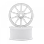 Overdose 1/10 RC Drift Wheels Gram Lights Rims 5mm White - (2pcs)