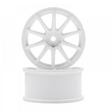 Overdose 1/10 RC Drift Wheels Gram Lights Rims 5mm White - (2pcs)