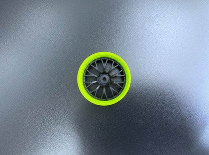 Tetsujin "Dasy" Super Rim Wheel Set, 1:10 RC Adjustable Offset - 2pcs Green/Black