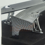 1/10 RC Drift Car Spoiler Deck & Spoiler Mounts, Carbon Style - Yokomo - Tamiya