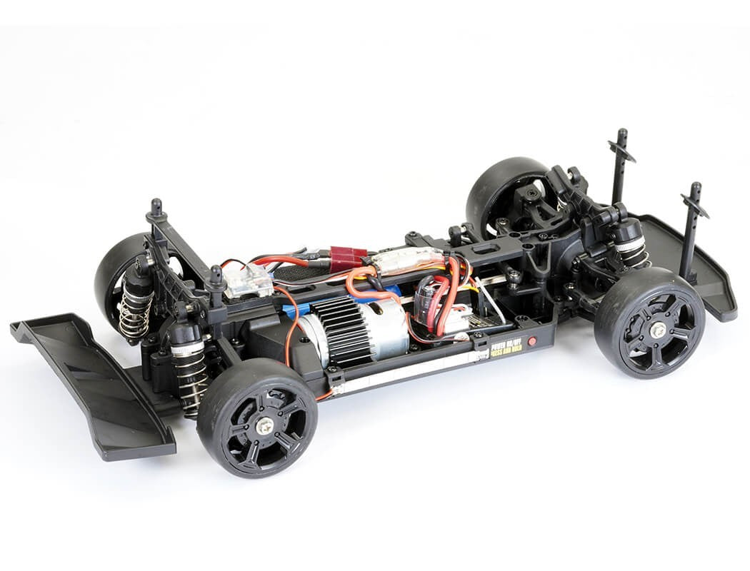 FTX Havok RC drift car chassis and 4WD drivetrain