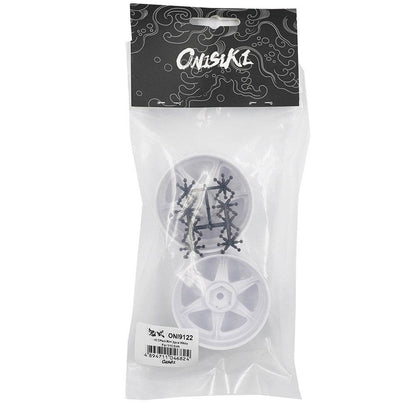 onisiki rc drift car wheels white 6mm offset oni9122