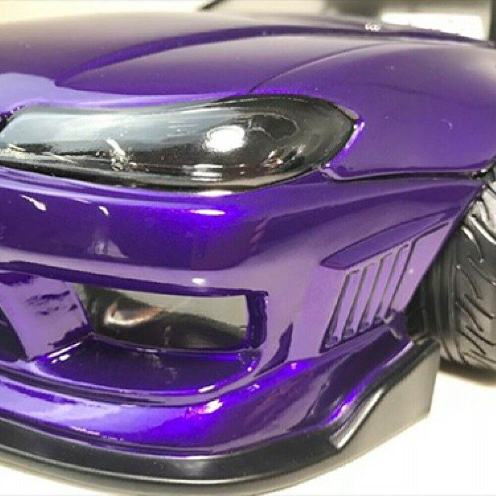 Detailed close-up of the Pandora Nissan Silvia S15 Raijin RC bodyshell, highlighting the intricate design and features PAB-3195