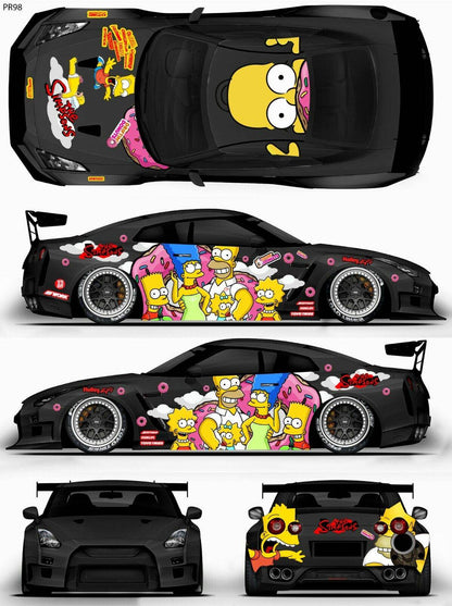 SticklabelRC 1:10 RC Car Body Shell Livery, Decal Sticker Graphics Set - 60+ Designs