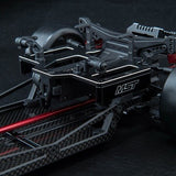 Close-up of MST FRX Aluminium Rear Battery Mount Connector, Model 210713BK, for RC vehicles
