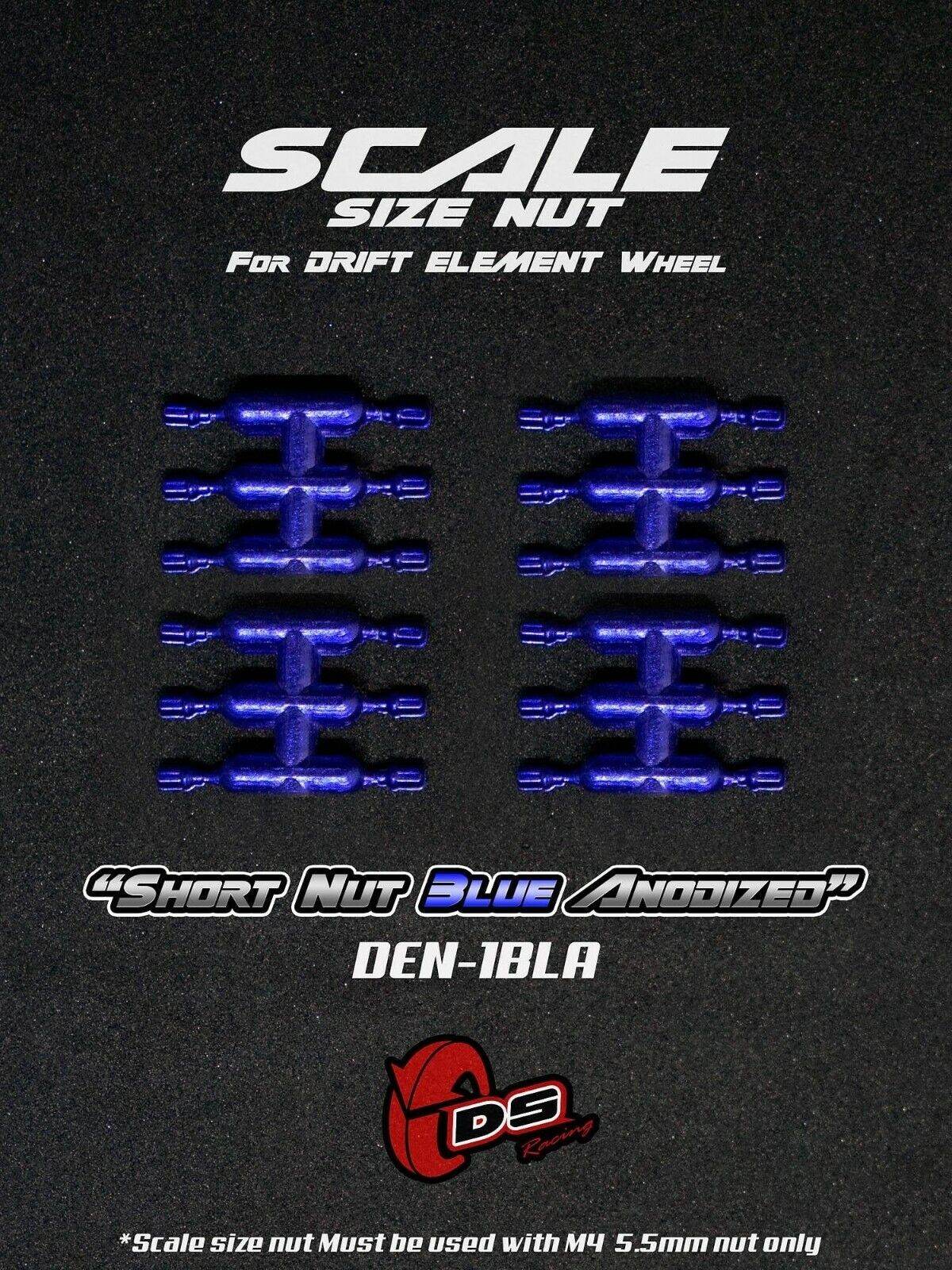 DS Racing scale-look wheel-nut bolt set for 1/10 RC Drift Elements wheels