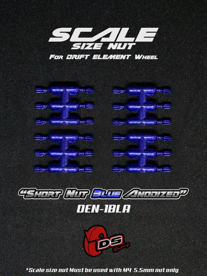 DS Racing scale-look wheel-nut bolt set for 1/10 RC Drift Elements wheels