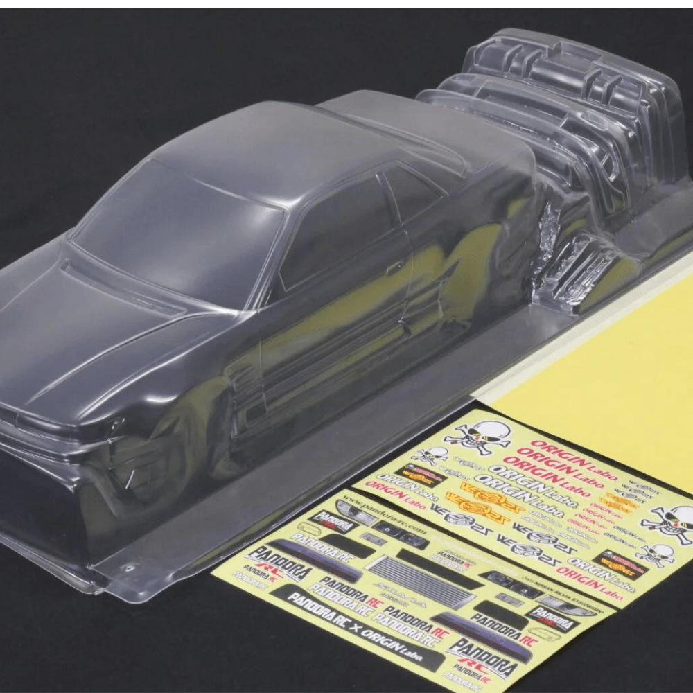 Pandora RC Nissan Silvia S13 Origin 1/10 Scale 198mm Unpainted RC Body Shell PAB-3151