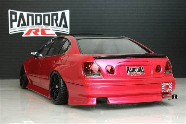 pandora bn sports toyota aristo rc bodyshell polycarbonate rear view