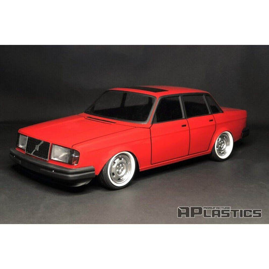 rc drift volvo body shell 193mm aplastics unpainted lexan
