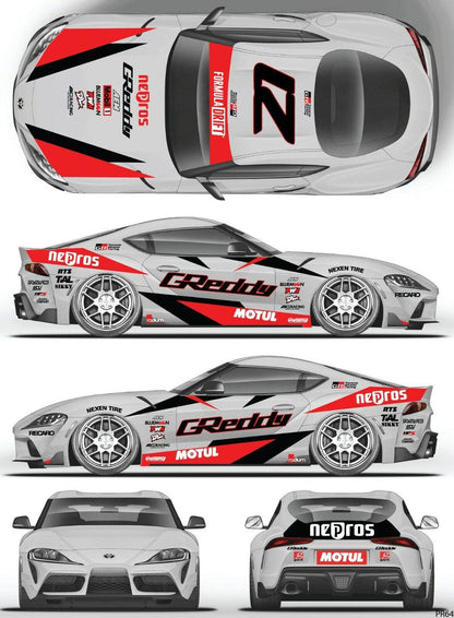 SticklabelRC 1:10 RC Car Body Shell Livery, Decal Sticker Graphics Set - 60+ Designs