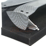 1/10 RC Drift Car Spoiler Deck & Spoiler Mounts, Carbon Style