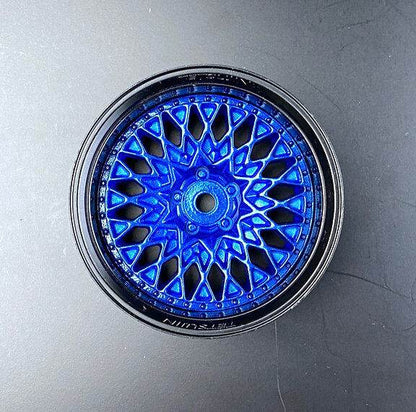 Tetsujin 1/10 Gran Seeker Style Wheel Set with adjustable offsets (5mm, 8mm, 11mm) for RC drift cars 