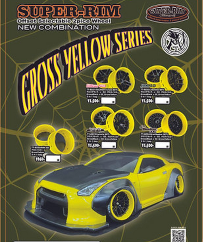 Tetsujin "Southern Cross" Super Rim Wheel Set, 1:10 RC Adjustable Offset - 2pcs