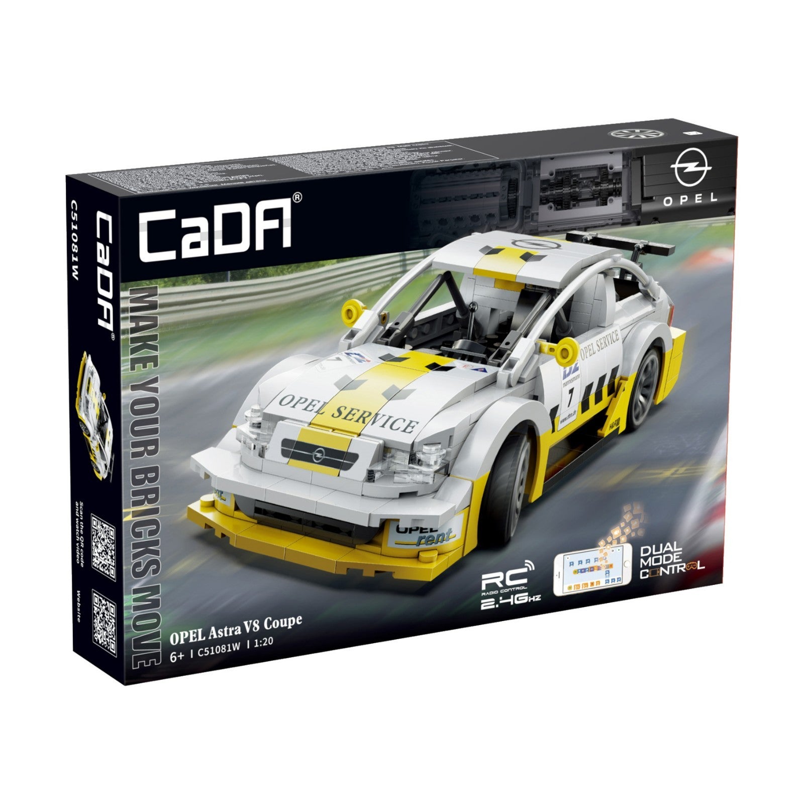 1/20 CaDA Opel Astra V8 Coupe Building Kit model car