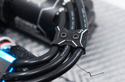 rc motor wire clamp bracket yeah racing ya-0485bk