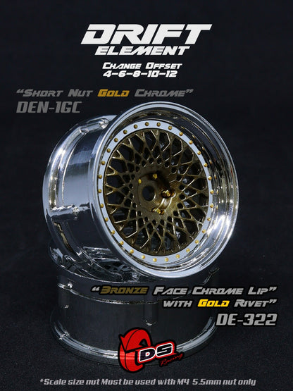 RC drift wheels DS Racing DE-322 adjustable offset rims