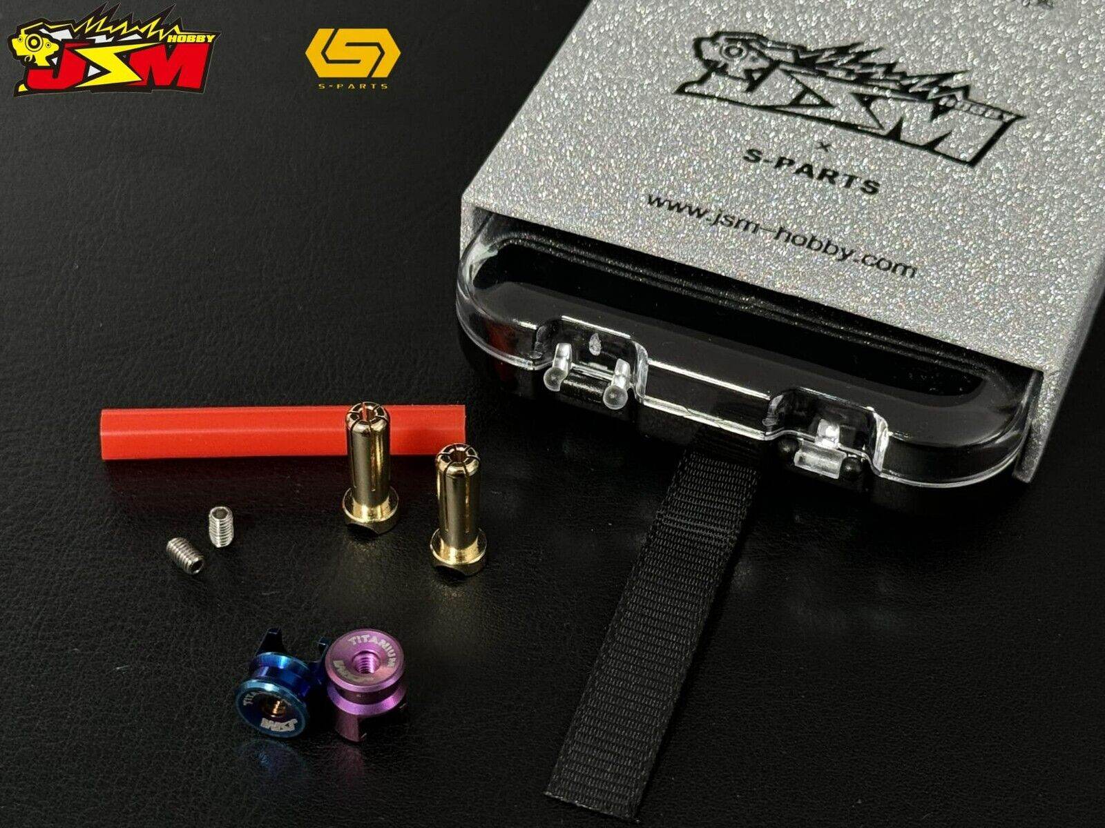 RC Car Battery Terminals Bullet Connector, Titainium - Various Colours