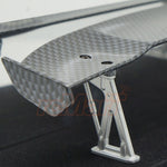 1/10 RC Drift Car Spoiler Deck & Spoiler Mounts, Carbon Style