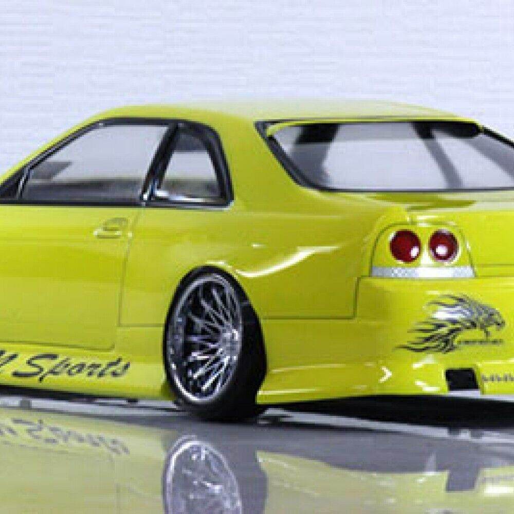 Pandora Nissan Skyline ECR33 GTR 1/10 scale RC bodyshell, 198mm, unpainted, model PAB-3166, ready for custom detailing