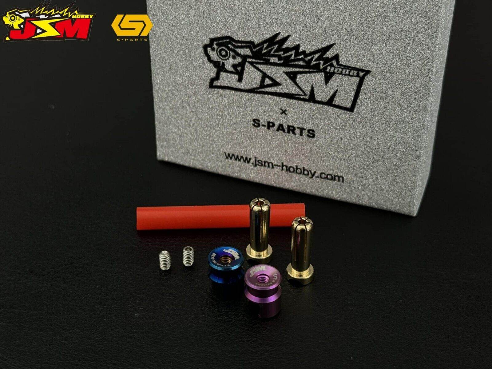 RC Car Battery Terminals Bullet Connector, Titainium - Various Colours