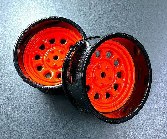 tetsujin sunflower super rim wheel black orange TT-8289