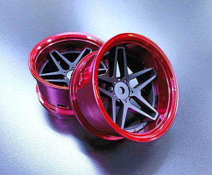 Tetsujin 1/10 Southern Cross Style Wheel Set with adjustable offsets (6mm, 9mm, 12mm) for RC drift cars - TT-7762