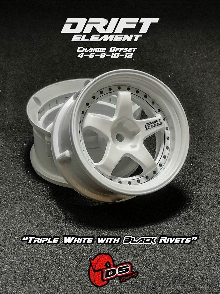 drift elements de-002 rc drift wheels adjustable offset 1/10 