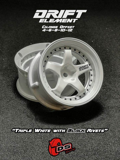drift elements de-002 rc drift wheels adjustable offset 1/10 